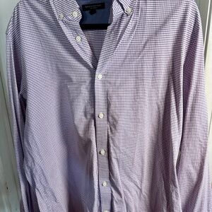 Banana Republic Purple Checkered Men's Shirt